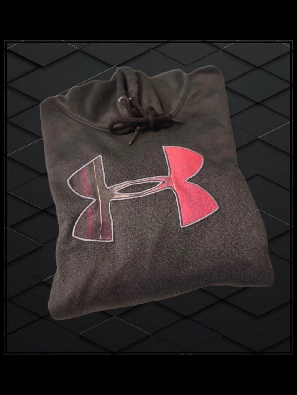 Under Armour Unisex Grey Crewneck Sweatshirt with Pink Logo